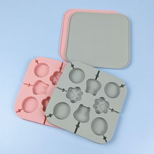 Cartoon <strong>Hippo</strong> Paw Silicone Lollipop Mold Cheese Stick <strong>Chocolate</strong> Candy Baking Decor - Product Image 4