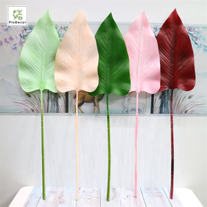Abanico Artificial con hojas de palmera, planta <span class=keywords><strong>Tropical</strong></span> con tacto Real, decoración para el hogar y la boda, arreglo floral - Product Image 5