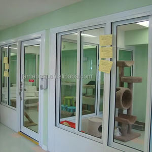 Pintu kaca Kennel anjing pintu kaca kandang hewan peliharaan besar pintu kaca - Product Image 2