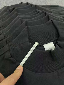 Nhà Sản Xuất Tùy Chỉnh 100% Cotton Cao Rộng Cổ Áo Thun Cho Nam Giới 3XL Rắn Drop Vai Nặng Trọng Lượng Quá Khổ Phù Hợp Với Trống T Áo Sơ Mi - Product Image 6