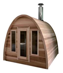 บ้านซาวน่ากระท่อมกลางแจ้งทำจากไม้สนสีขาว - Product Image 1