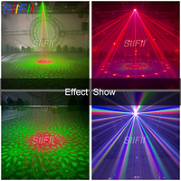 Vente en gros 4-en-1 RGB Laser Strobe Disco Effet Lumière DMX Motif Combiné pour DJ Fête Mariage Scène de Noël Source LED Utilisée