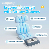 Ventilateurs USB portables à double refroidissement, coussin de siège rafraîchissant pour bébé, coussin de ventilation respirant, pliable, accessoires d'été pour poussette et siège auto