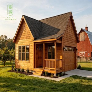 Maison <span class=keywords><strong>en</strong></span> <span class=keywords><strong>bois</strong></span> préfabriquée avec <span class=keywords><strong>garage</strong></span> intégré pour une vie de vacances - Product Image 1