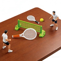 Jeu de tennis de table en plastique YS TOYS YS44000250 pour enfants et adultes - Jouet éducatif interactif portable