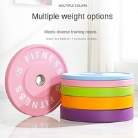 DEKA FIT Plaques de haltères en caoutchouc style macaron avec grands trous, équipement de fitness à usage commercial pour l'entraînement athlétique et ATHX