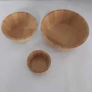 Tigela de frutas para salada de bambu barata - Product Image 1