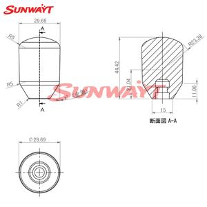 Pièces de machine de jeu d'arcade : Bouton de tir Nobi, Tête de balle, Bouton de joystick, Joystick - Product Image 3