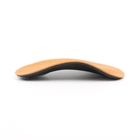 Semelles orthopédiques M2 3/4 en micro-cuir confortables pour pieds plats, soutien de la voûte plantaire, épine calcanéenne, fasciite plantaire, soins des pieds, orthèses