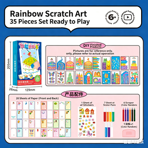 Marcapáginas Mágicos de Arcoíris con Puntos para Rascar, Divertidos y Creativos para Niños, Venta al Por Mayor - Product Image 6