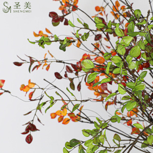 Saint Beauty Branche de feuilles d'automne artificielles 30cm-100cm Fleur en soie Décoration de mariage et de maison - Product Image 5
