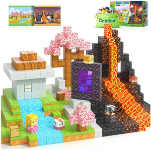 Bloques Magnéticos EPT, Construye Mi Mundo Magnético, Juego de Portal Mágico, Azulejos de Construcción, Juguete Educativo STEM para Niños Pequeños, Bloques de Construcción 3D para Niños - Product Image 1