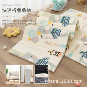 Tapis de jeu pliable Lyanai Baby Xpe 2 cm double face, tapis de ramper doux à motifs de dessins animés pour bébés et tout-petits, utilisation domestique, sans odeur - Product Image 3