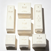 Caja de Embalaje Cosmético Moderna Hecha de Cartulina Blanca con Diseño de Forma Única, Estampado en Relieve y Recubrimiento Mate