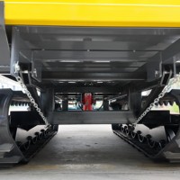 Dumper chenillé diesel Euro5 de 3 tonnes, transporteur à chenilles pour le transport de matériaux en vrac sur chantier
