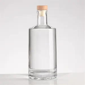 Jn 500 Ml Top Russische Merk 40% Roze Gin Glazen Fles Wijn Spirit Liquor Glazen Fles Voor Whisky Wodka