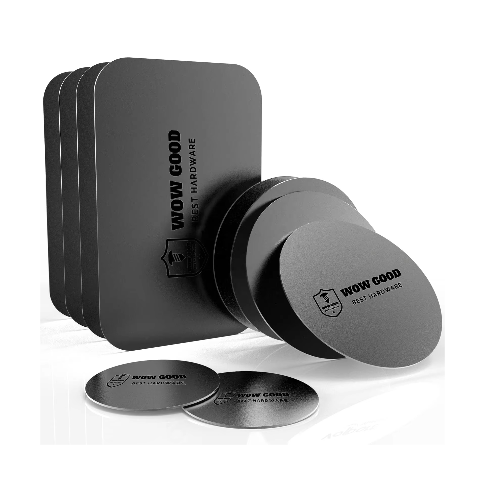 Plaque Magnétique Ultra-mince Pour Support De Téléphone De Voiture, 8 Pièces, Feuille De Fer Autocollante, Aimant Puissant Pour Support De Téléphone