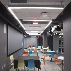 Lámpara de Techo Colgante de Lujo, Lámpara Lineal <span class=keywords><strong>LED</strong></span>, Iluminación Lineal, Accesorio de Iluminación, Panel Suspendido de Techo de 4 pies, Sistema de Barra de 1200 mm - Product Image 3