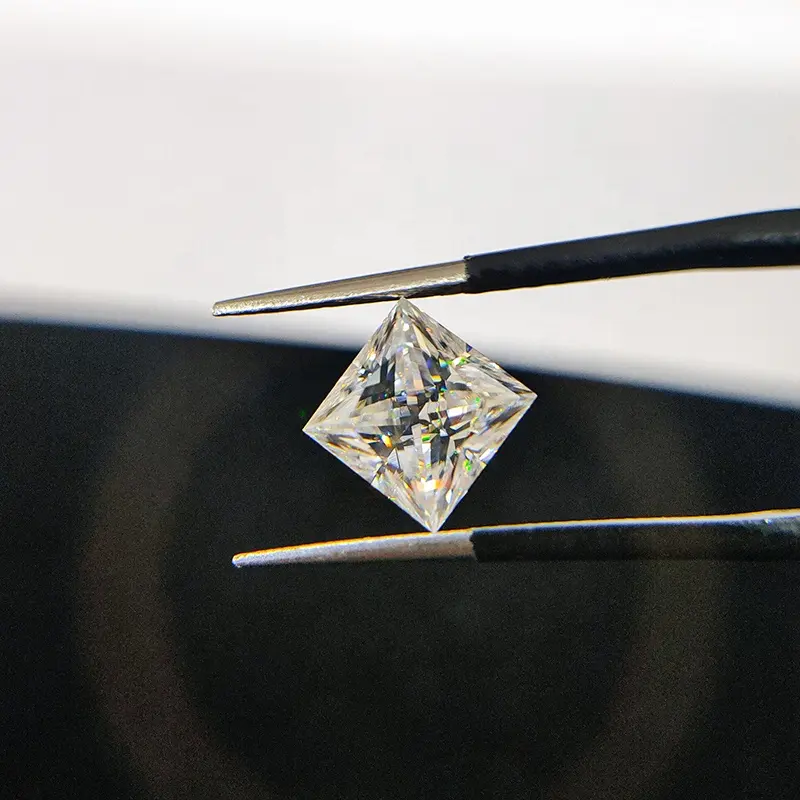 Paston Alto Grau GRA Sintético Moissanite Pedras Soltas 0.8 a 5ct VVS Princesa Corte Moissanite Diamantes