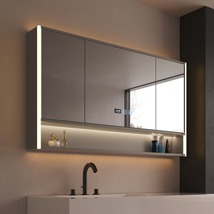 Armoire à <span class=keywords><strong>miroir</strong></span> <span class=keywords><strong>de</strong></span> <span class=keywords><strong>salle</strong></span> <span class=keywords><strong>de</strong></span> <span class=keywords><strong>bain</strong></span> moderne personnalisée <span class=keywords><strong>Miroir</strong></span> rectangulaire Feng Shui pliable et pliable, autoportant et intelligent - Product Image 4