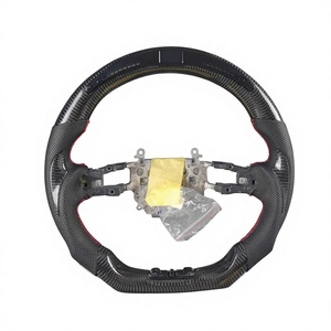 Volant de voiture sport en fibre de carbone forgée avec alcantara et éclairage LED pour <span class=keywords><strong>Honda</strong></span> Accord 7ème génération CL7 2002 2003 2004 2005 2006 2007 2008 - Product Image 6