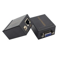 Adaptateur VGA sur ethernet sur 60M, pour câble RJ45 vers VGA Over Cat5e Cat6, 1080P