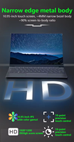 Nouvel ordinateur portable professionnel Intel 12e génération, écran tactile 10,95 pouces, I5 1240P, déverrouillage par reconnaissance faciale, double port Type-C, Windows 11 Pro, métal