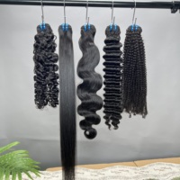 Lot de Cheveux Naturels Indiens en Gros, Cheveux Humains Vierges de Luxe, Donneur Unique, Cuticules Alignées, Double Tissage, Ondulés Bouclés