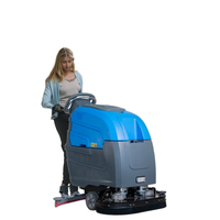 Nouvelle machine de nettoyage et de séchage de sols industrielle, électrique, automotrice, autopropulsée, à batterie, pour le polissage et le lavage.