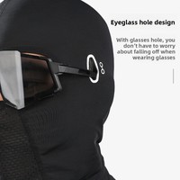 Cagoule d'été en soie glacée, masque de protection solaire anti-UV, couvre-visage intégral, cache-cou pour moto et cyclisme, cache-tête coupe-vent pour activités de plein air