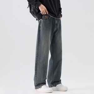 Pantalones Vaqueros Anchos de Estilo Vintage Y2K para Hombre 2025 - Pantalones de Mezclilla Hip-Hop con Bolsillos Bordados Extra Grandes - Product Image 2