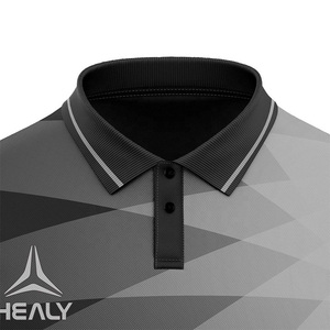 Op maat gemaakte poloshirt met gradiëntprint, ademend en sneldrogend, geschikt voor sportkleding zoals tennis en golf. - Product Image 3