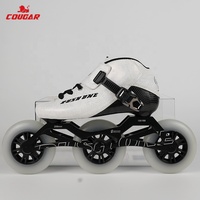 Botte personnalisée en fibre de carbone ultra-légère haut de gamme patins de course en ligne professionnels pour longue piste courte