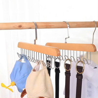 Vente en gros Ceinture en bois Cintre Soutien-gorge Cintres en bois pour vêtements
