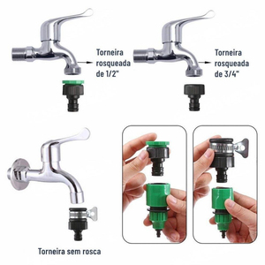 Kit d'irrigation goutte à goutte de 40 m - <span class=keywords><strong>Arrosage</strong></span> agricole transfrontalier <span class=keywords><strong>avec</strong></span> goutteurs et buses pour la maison et la ferme - Product Image 3