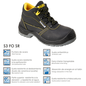 Stivali di Sicurezza Maurer S3 Modello Capua, Antiscivolo con Suola e Puntale Anti-Perforazione e Resistenza agli Idrocarburi 45. - Product Image 2