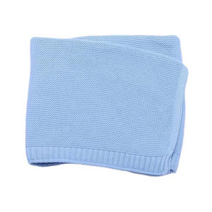 Nuovi Arrivi Prezzo Ingrosso Copertina per Bambini 100% Cotone Tinta Unita <span class=keywords><strong>Coperta</strong></span> Lavorata a Maglia per Neonati in Spugna - Product Image 2