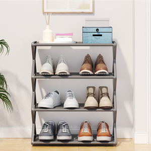 Niseven tùy chỉnh 4 Tầng Kệ giày không thấm nước không dệt kệ lưu trữ cho lối vào hành lang có thể điều chỉnh giá giày - Product Image 3