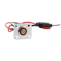Interruptor de Botón Electrónico de 6 Posiciones con Panel Esmerilado de Acero Inoxidable IP65 YH-DY-23-6, 16A DC12V, Interruptor de Alúmina