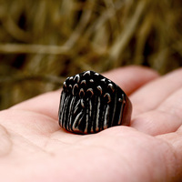 Cincin Tengkorak Salib Baja Tahan Karat Vintage Fashion, Perhiasan Biker Gothic untuk Pria, Pesta Ulang Tahun, Pernikahan, Harga Grosir