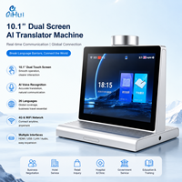 Dispositif de traduction AI à double écran de 10,1 pouces, traduction vocale bidirectionnelle en temps réel pour les réunions d'affaires, les voyages en hôtel, OEM ODM