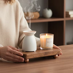 Base <span class=keywords><strong>de</strong></span> madera moderna apilable para velas, aceites esenciales y recuerdos para cocina/baño. Base <span class=keywords><strong>de</strong></span> exhibición <span class=keywords><strong>de</strong></span> madera. - Product Image 6