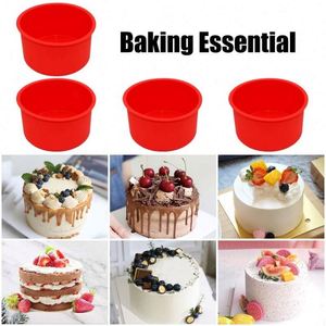 <b>Silicone</b> Cupcake Muffin <b>Baking</b> Mold 4"6"8 Inch Round Rectangle <b>Silicone</b> Mould <b>Baking</b> Pan Pastry Muffin Cake Mold <b>Baking</b> - Product Image 6