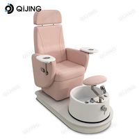 Fauteuil de pédicure électrique de luxe au design original, réglable, avec fonction de massage et spa pour les pieds, en forme de lune