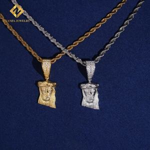 Precio al por Mayor, Joyería de Plata 925, Estilo Hip Hop, Diamantes Simulados, Certificado GRA, VVS, Colgante de Jesús con Moissanita - Product Image 4