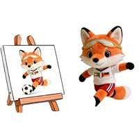Jouets en peluche personnalisés Mascotte Renard en Coton Biologique et Coton PP Lavé Entièrement Personnalisables Commandes en Gros Direct Usine OEM/ODM