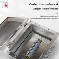 Boîte de jonction en aluminium anti-explosion ATEX, étanche IP66, revêtement poudré, sécurité accrue