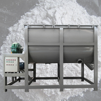 Mélangeur horizontal à agitateur, capacité 300 kg, puissance 5,5 kW, pour poudre détergente, cosmétiques, aliments, son de blé, prémélange de maïs, mini-mélangeur d'aliments pour animaux