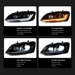 For 11-18 POLO 12V LED Headlight Assembly Modified Light Daytime Running Lens Turn Signal LED Conversion Brighter and More Energ - Product Image 2