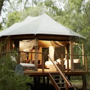 Custom 2024 Nieuw Design Luxe Resort Hotel Tent Outdoor Waterdichte Canvas Glamping Safaritent